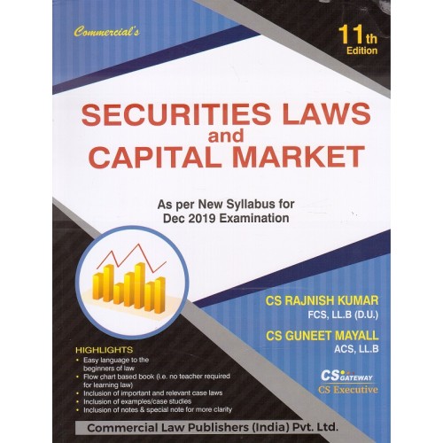 Commercial's Securities Laws and Capital Market for CS Executive December 2019 Exam [New Syllabus] by CS. Rajnish Kumar, CS. Guneet Mayall